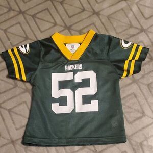 NFL Team Apparel Youth Boys Clay Matthews Green Bay Packers Jersey Size 18M